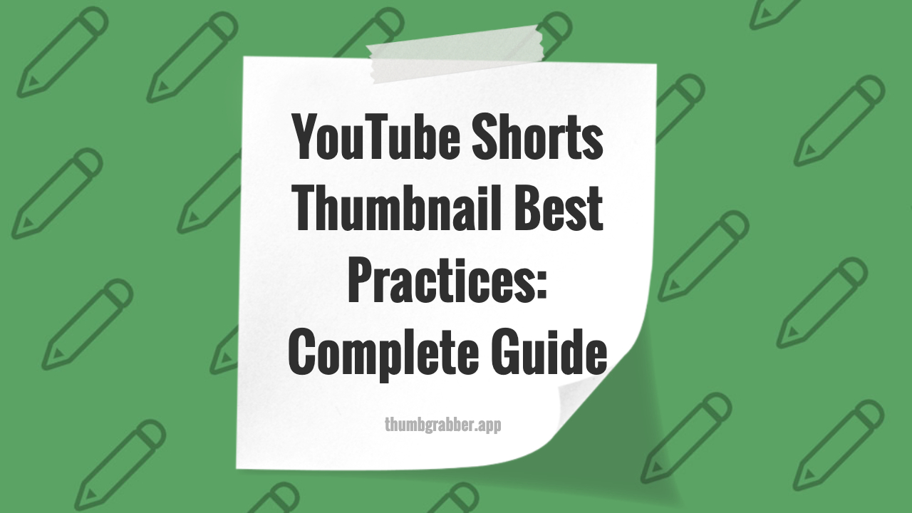 YouTube Shorts Thumbnail Tips